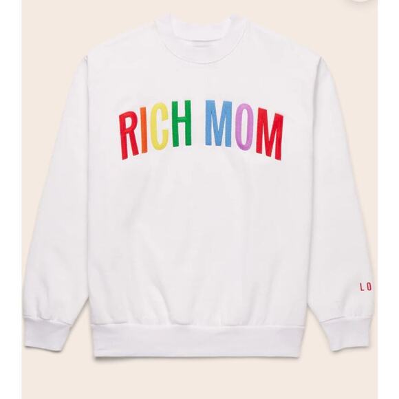 Rich Mom Gear Pride 22 Limited Edition Crewneck Rainbow Sz Large - Picture 1 of 5